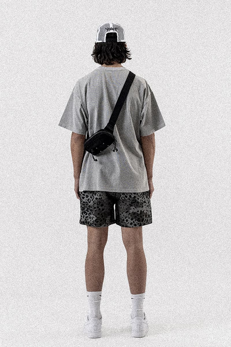 Stampd Unveils Spring/Summer 2022 Collection Surfer Apparel Tailored Garments Technical Lookbook T-shirts Hoodies Trunks Jackets Waterproof Nylon Zip-Up Camo Palm Tree Motif Leopard