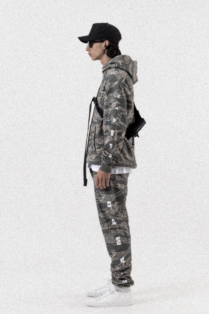 Stampd Unveils Spring/Summer 2022 Collection Surfer Apparel Tailored Garments Technical Lookbook T-shirts Hoodies Trunks Jackets Waterproof Nylon Zip-Up Camo Palm Tree Motif Leopard