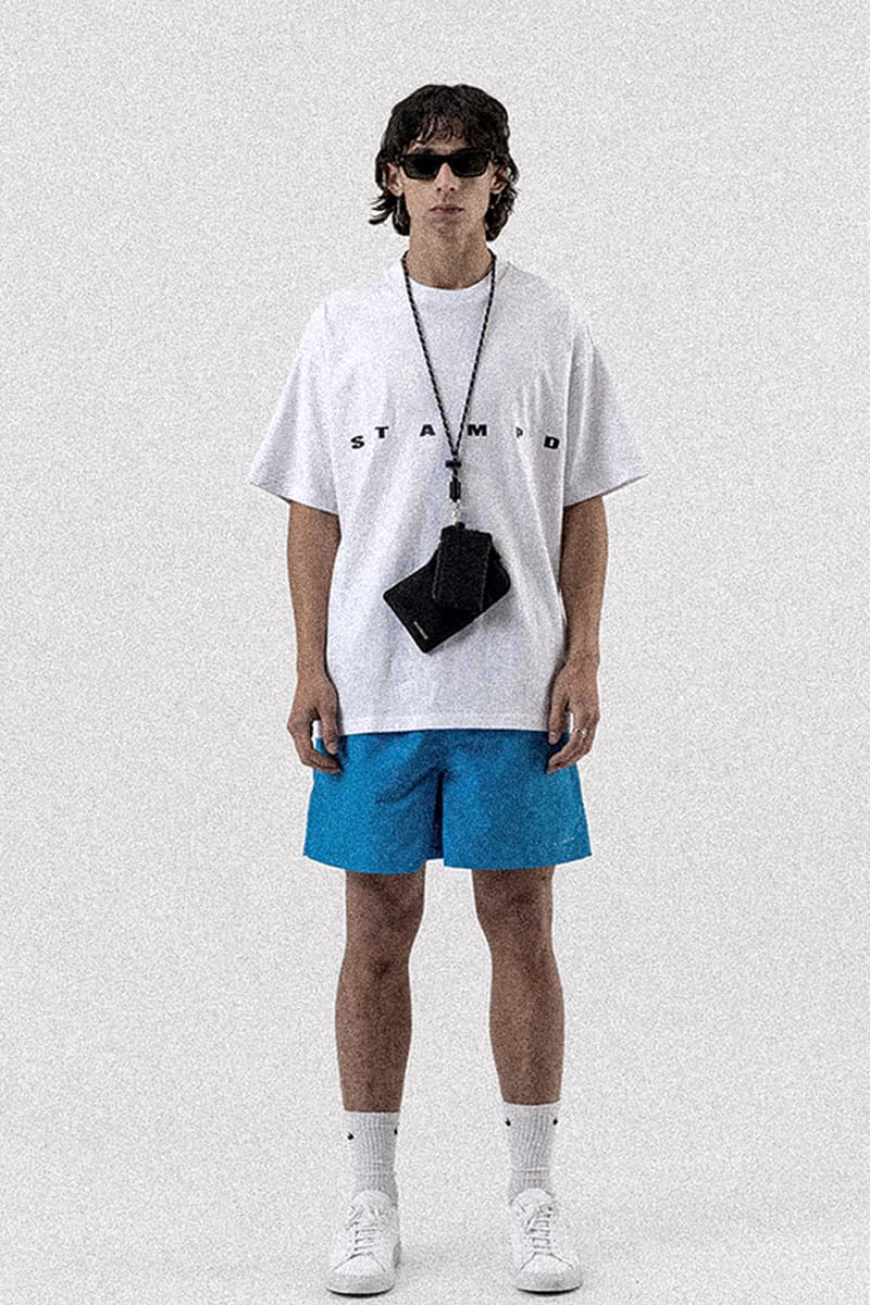 Stampd Unveils Spring/Summer 2022 Collection Surfer Apparel Tailored Garments Technical Lookbook T-shirts Hoodies Trunks Jackets Waterproof Nylon Zip-Up Camo Palm Tree Motif Leopard