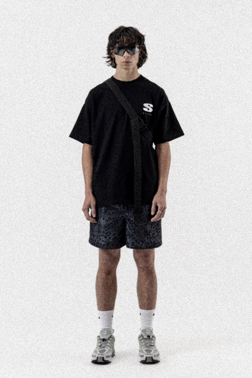 Stampd Unveils Spring/Summer 2022 Collection Surfer Apparel Tailored Garments Technical Lookbook T-shirts Hoodies Trunks Jackets Waterproof Nylon Zip-Up Camo Palm Tree Motif Leopard