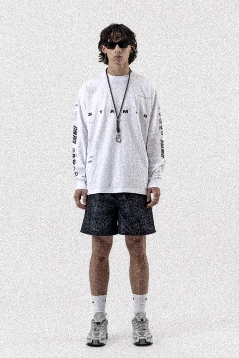 Stampd Unveils Spring/Summer 2022 Collection Surfer Apparel Tailored Garments Technical Lookbook T-shirts Hoodies Trunks Jackets Waterproof Nylon Zip-Up Camo Palm Tree Motif Leopard