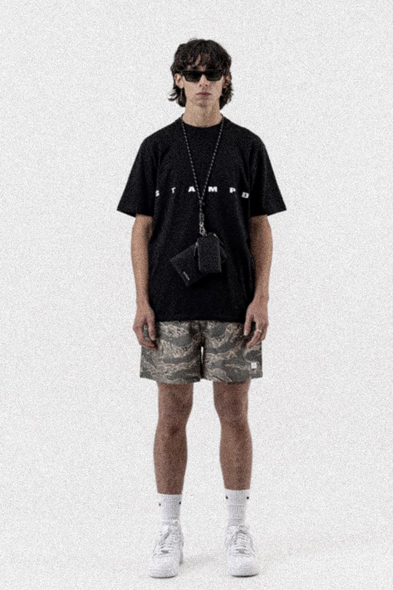 Stampd Unveils Spring/Summer 2022 Collection Surfer Apparel Tailored Garments Technical Lookbook T-shirts Hoodies Trunks Jackets Waterproof Nylon Zip-Up Camo Palm Tree Motif Leopard