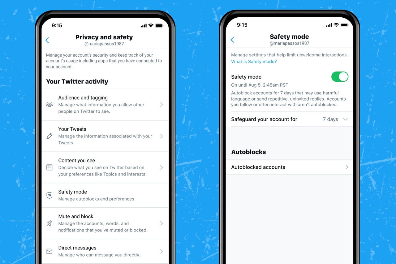 Twitter Safety Mode Beta Test Rollout Feature Test Expanded English Language Countries Tweet Harmful Content Block
