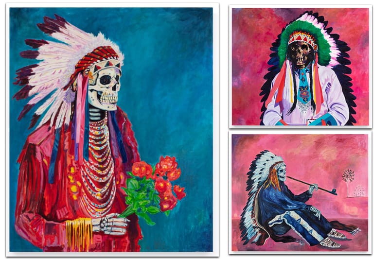 Wes Lang’s Existential “Pink and Blue” Exhibition Paints a Vivid Afterlife