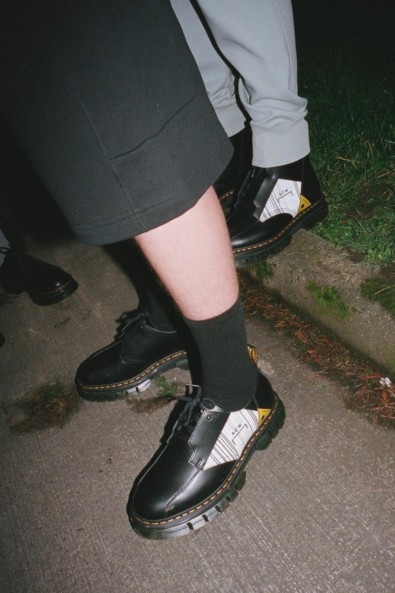 dr martens a cold wall rikard 8 eye 3 eye black yellow release date info store list buying guide photos price 