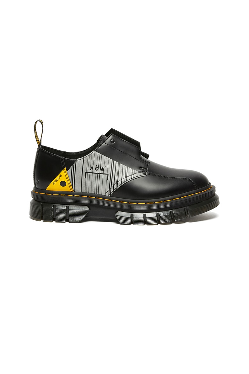 dr martens a cold wall rikard 8 eye 3 eye black yellow release date info store list buying guide photos price 