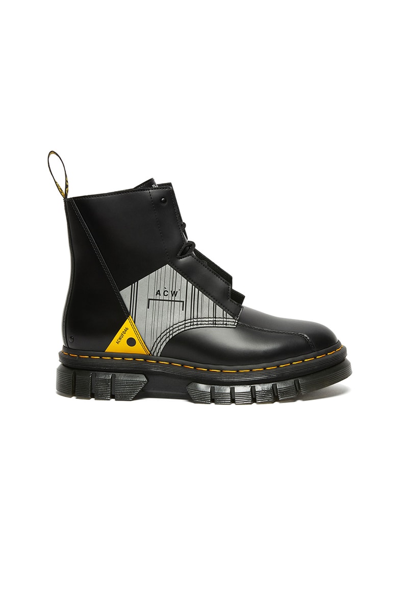 dr martens a cold wall rikard 8 eye 3 eye black yellow release date info store list buying guide photos price 