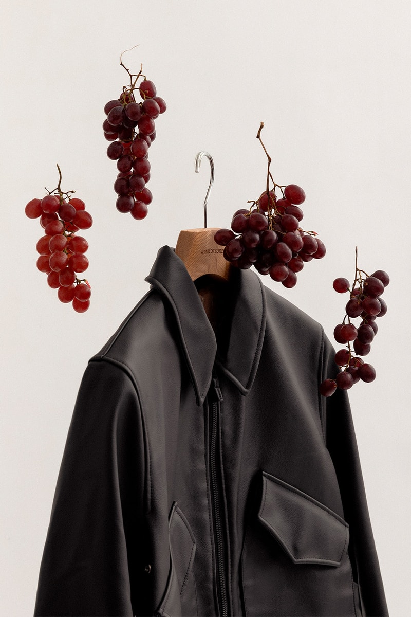 A Kind of Guise Exclusive Bondadoso Jacket spring summer 2022 release information grapes bio vegan leather 