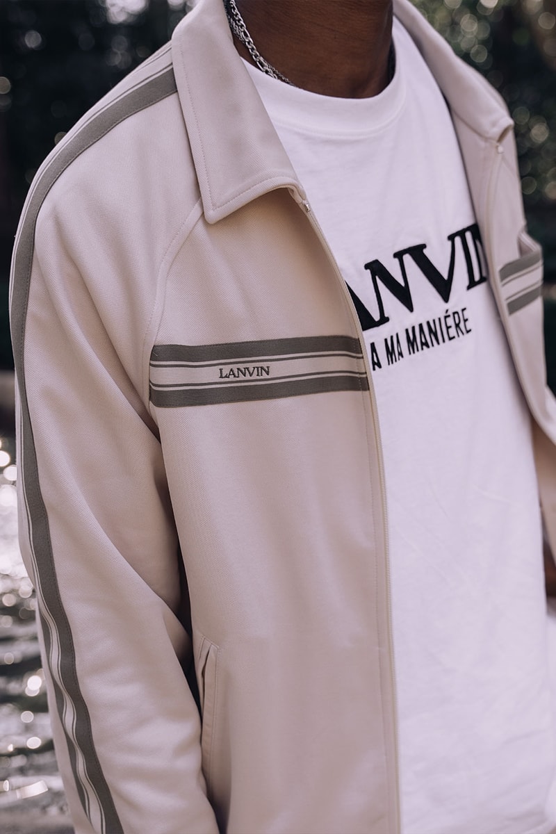 a ma maniere lanvin fleece set tracksuit tee cotton basics bumper tennis high low release date info store list buying guide photos price 