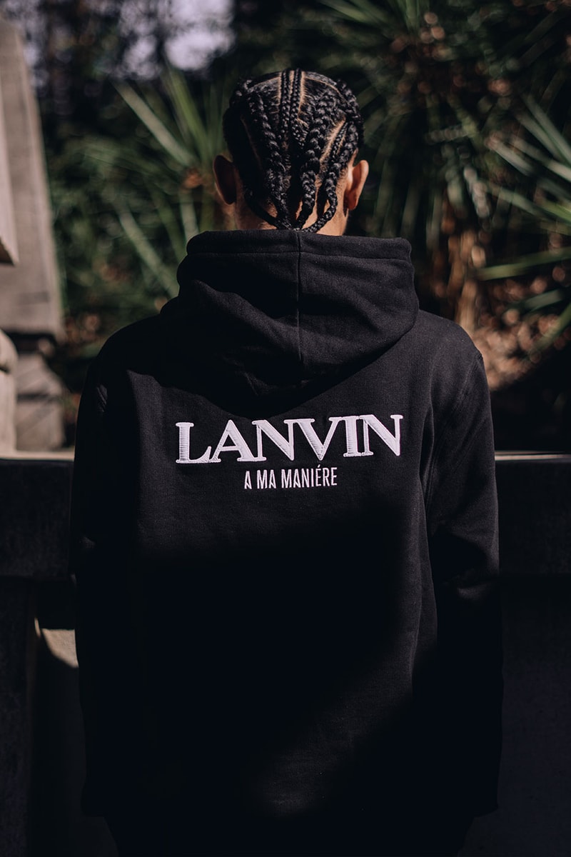 a ma maniere lanvin fleece set tracksuit tee cotton basics bumper tennis high low release date info store list buying guide photos price 