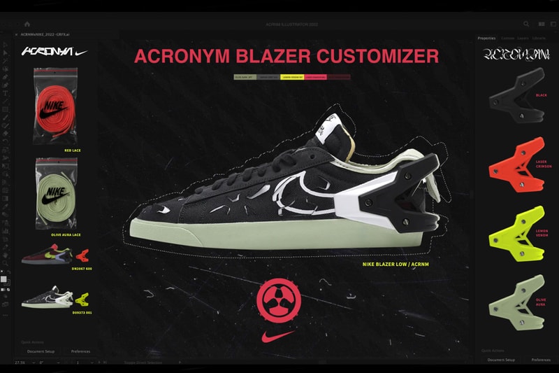 The Darkside Initiative Exclusive Nike ACRONYM Accessories facemask carrying options totes decals microsite fencing promo video news release info