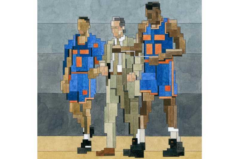 Adam Lister "Then and Now" NBA Art Prints Editions