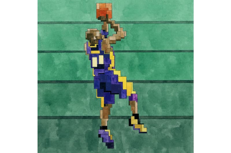 Adam Lister "Then and Now" NBA Art Prints Editions