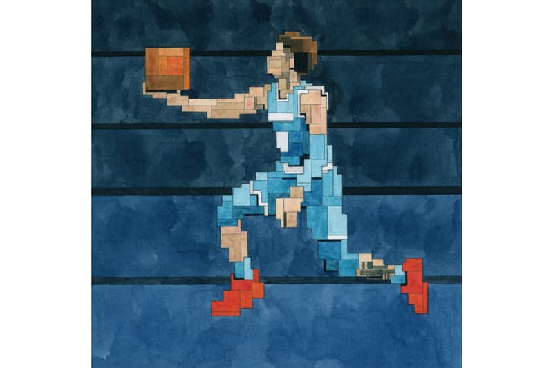 Adam Lister "Then and Now" NBA Art Prints Editions