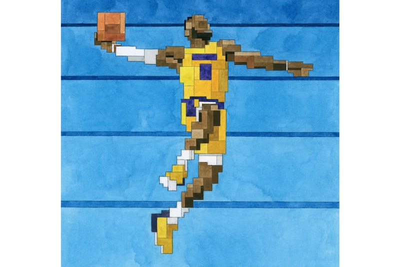 Adam Lister "Then and Now" NBA Art Prints Editions