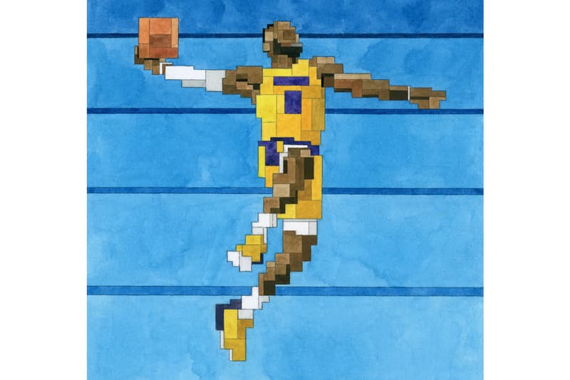 Adam Lister "Then and Now" NBA Art Prints Editions