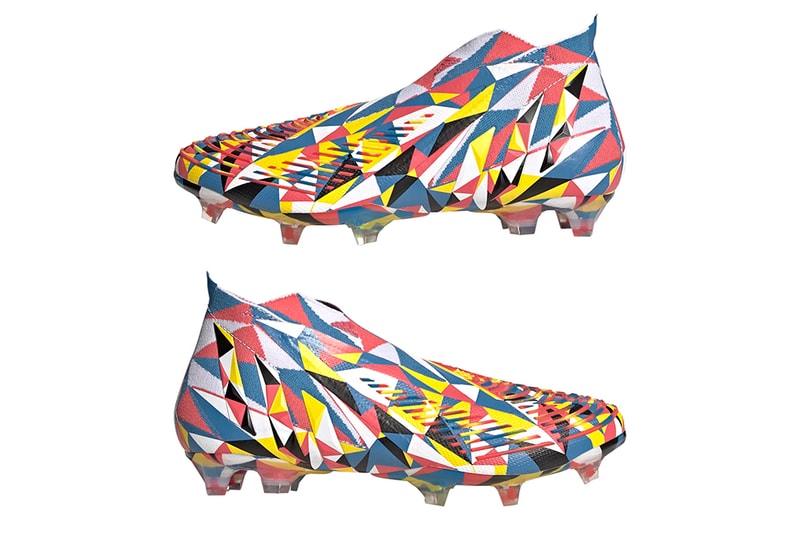 Adidas Predator Edge Geometric Plus Firm Ground Cleats release GX3908 Bright Blue Team Yellow Solar Red football soccer cleats boots footwear sports 