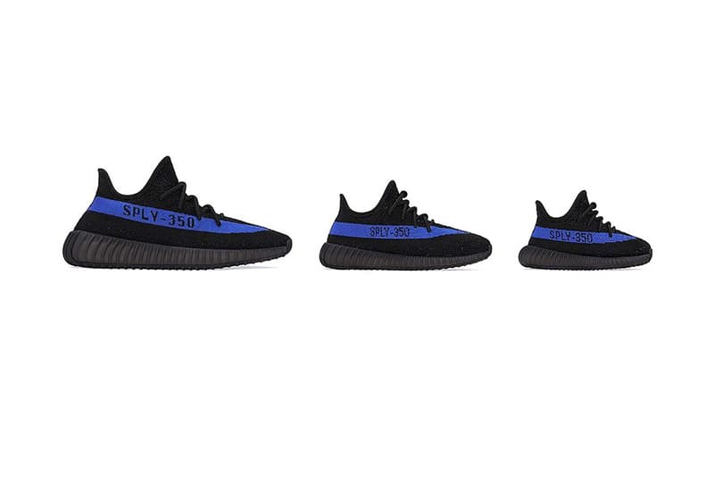 adidas yeezy boost 350 v2 dazzling blue GY7164 información de lanzamiento fecha lista de tiendas guía de compra fotos precio kanye west core black HBX