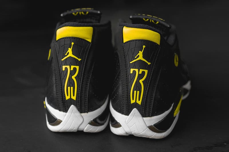 Air Jordan 14 Alternate Thunder Reggie Miller Sample Look Jordan Brand Indiana Pacers NBA