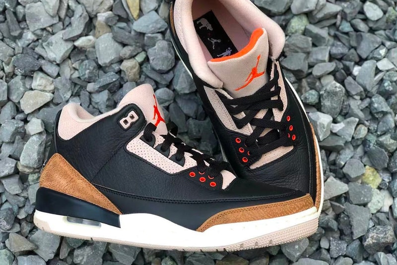 Air Jordan 3 Desert Elephant First Look Release Info CT8532-008 Date Buy Price Black Rush Orange Fossil Stone Sail