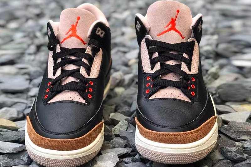 Air Jordan 3 Desert Elephant First Look Release Info CT8532-008 Date Buy Price Black Rush Orange Fossil Stone Sail