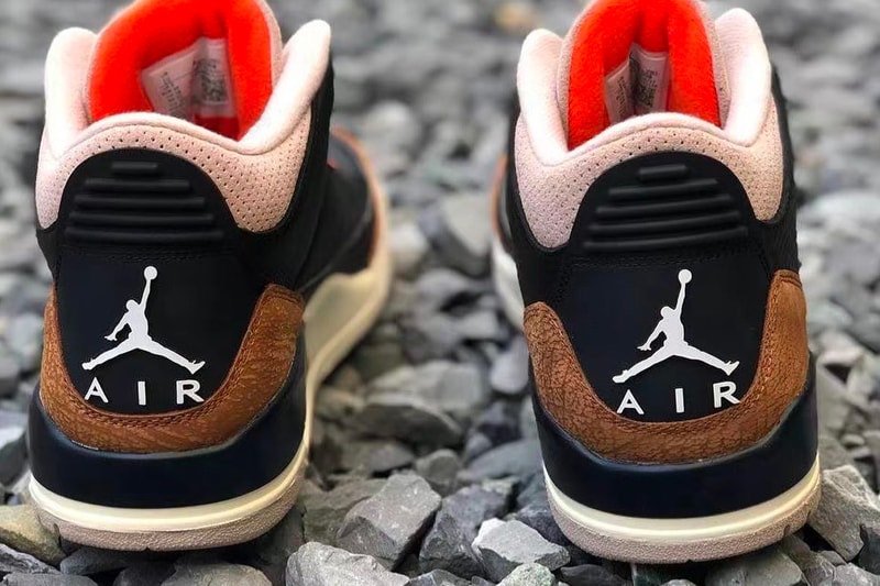 Air Jordan 3 Desert Elephant First Look Release Info CT8532-008 Date Buy Price Black Rush Orange Fossil Stone Sail