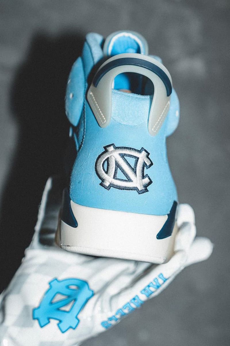 air jordan 6 unc pe 2022 photos white university blue info photos