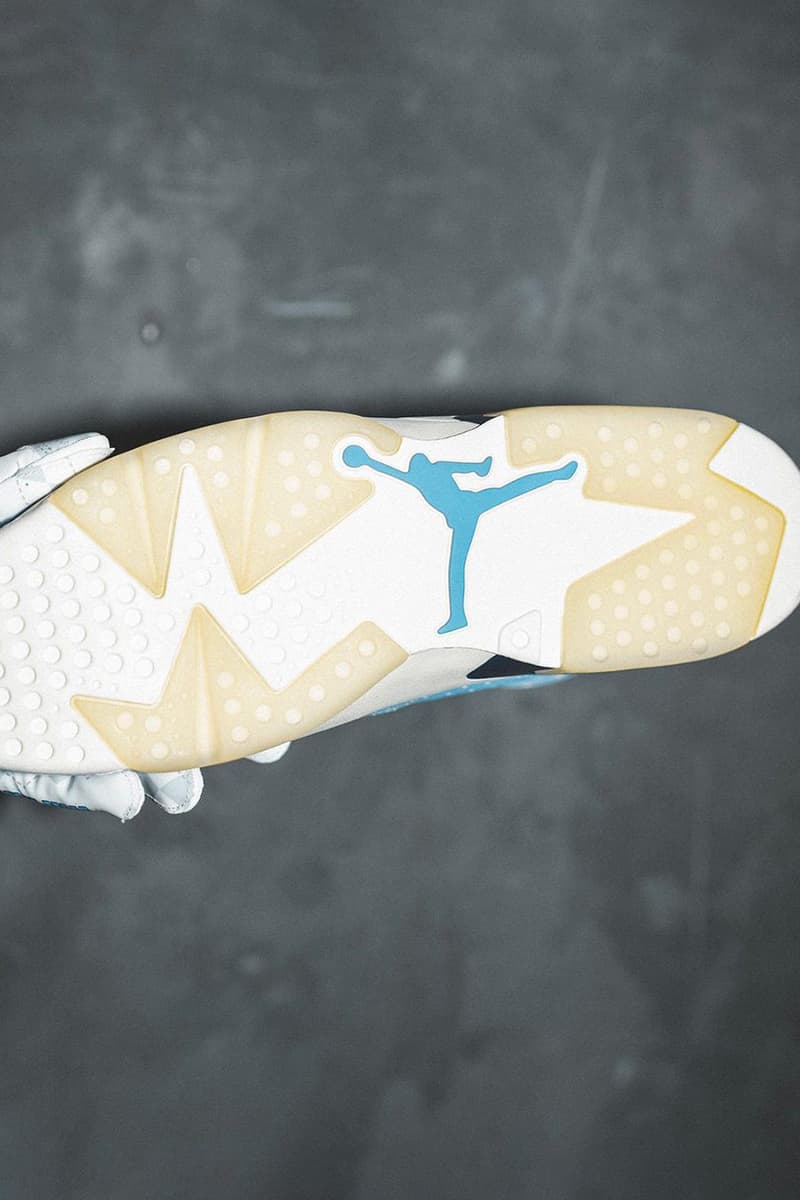 air jordan 6 unc pe 2022 photos white university blue info photos