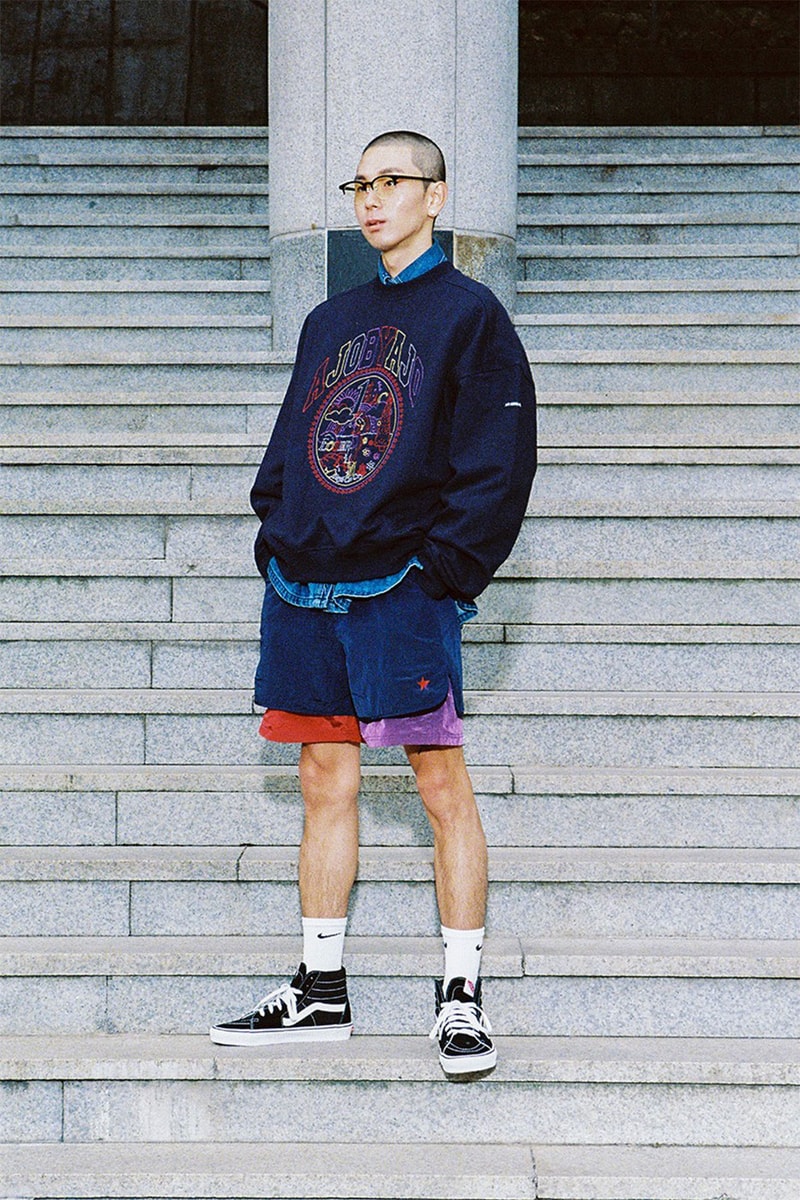 AJOBYAJO SS22 Collection Boys Can Cry Lookbook Release Info Buy Price South Korea T-shirts Shirts Check Stripes Denim Suits Backpack Headband Robot