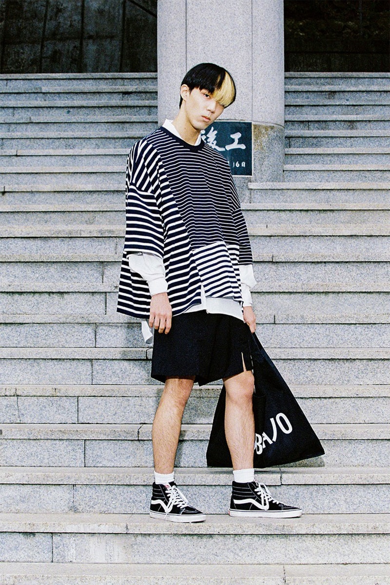 AJOBYAJO SS22 Collection Boys Can Cry Lookbook Release Info Buy Price South Korea T-shirts Shirts Check Stripes Denim Suits Backpack Headband Robot