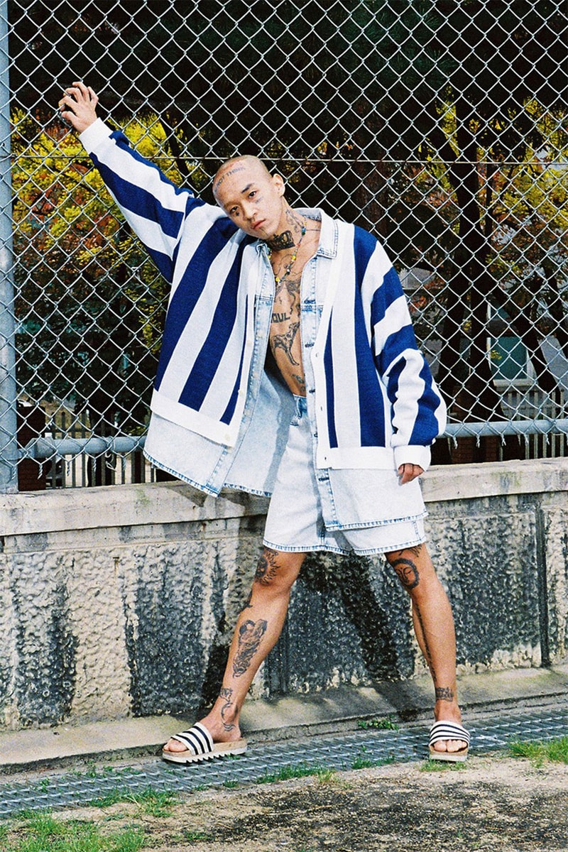 AJOBYAJO SS22 Collection Boys Can Cry Lookbook Release Info Buy Price South Korea T-shirts Shirts Check Stripes Denim Suits Backpack Headband Robot