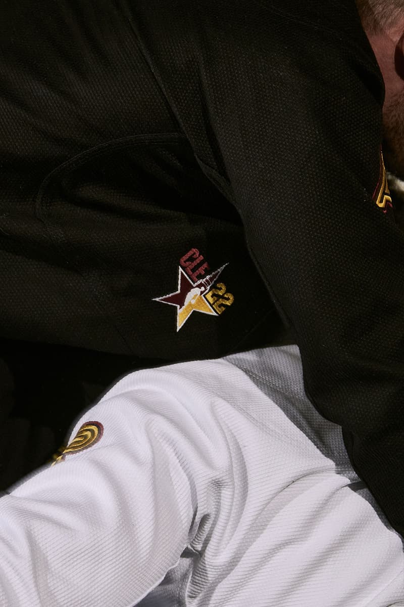 Albino Preto NBA all star weekend cleveland ohio kimono toughness hard work woven patches white black knapsack february 16 release info