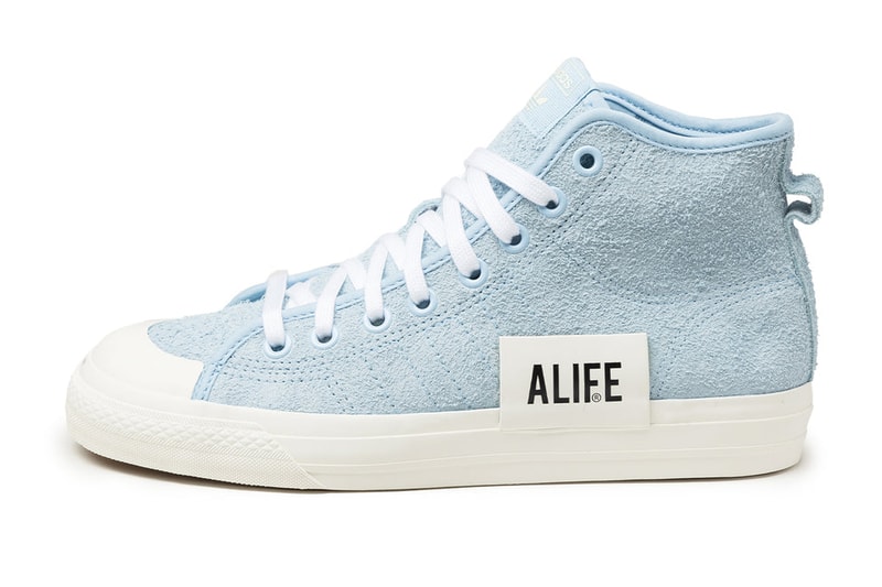 ALIFE x adidas Consortium Nizza Hi Cream White / Off White  Clear Sky / Off White Release Information GW5325 GX8140 Release Information