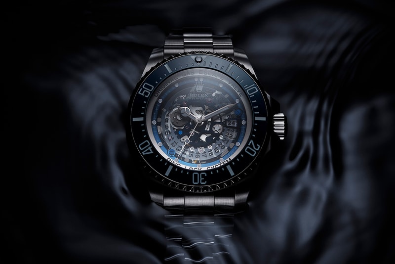 Donor Rolex Deepsea Transformed With Openworked Movement Refinished in Majestic Blue