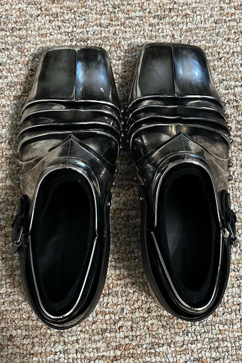 Balenciaga Chevalier Derby Fall 2021 Runway Show Collection Shoe Medieval Demna HYPEBEAST Kicks Closer First Look