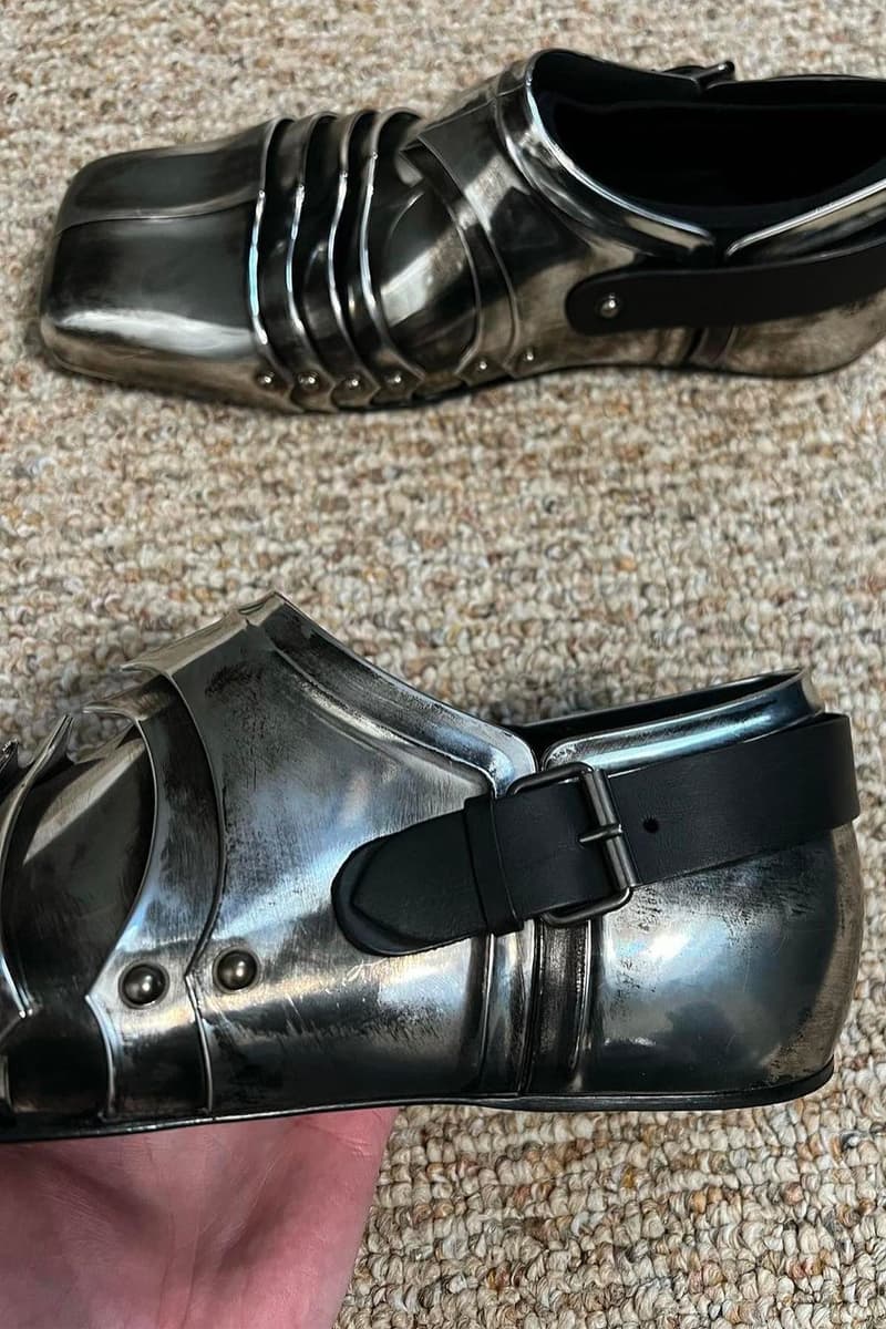 Balenciaga Chevalier Derby Fall 2021 Runway Show Collection Shoe Medieval Demna HYPEBEAST Kicks Closer First Look