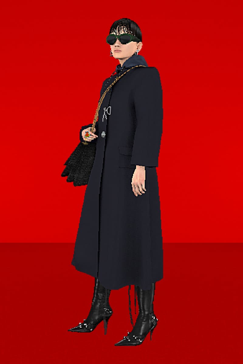 Balenciaga Spring/Summer 2022 SS22 Collection Runway Red Carpet Campaign CGI Claudia Mate 3D Avatars XX Triplet Cagole Hourglass Demna Gvasalia