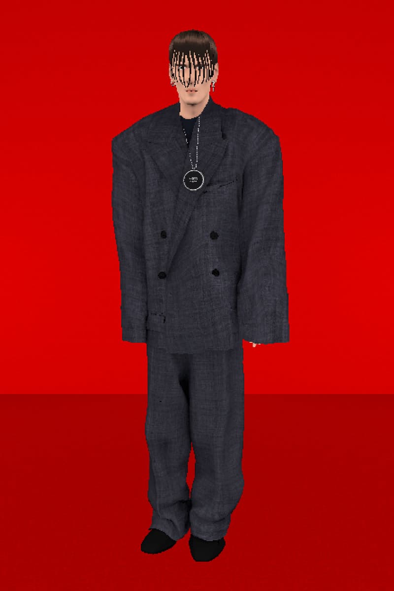 Balenciaga Spring/Summer 2022 SS22 Collection Runway Red Carpet Campaign CGI Claudia Mate 3D Avatars XX Triplet Cagole Hourglass Demna Gvasalia