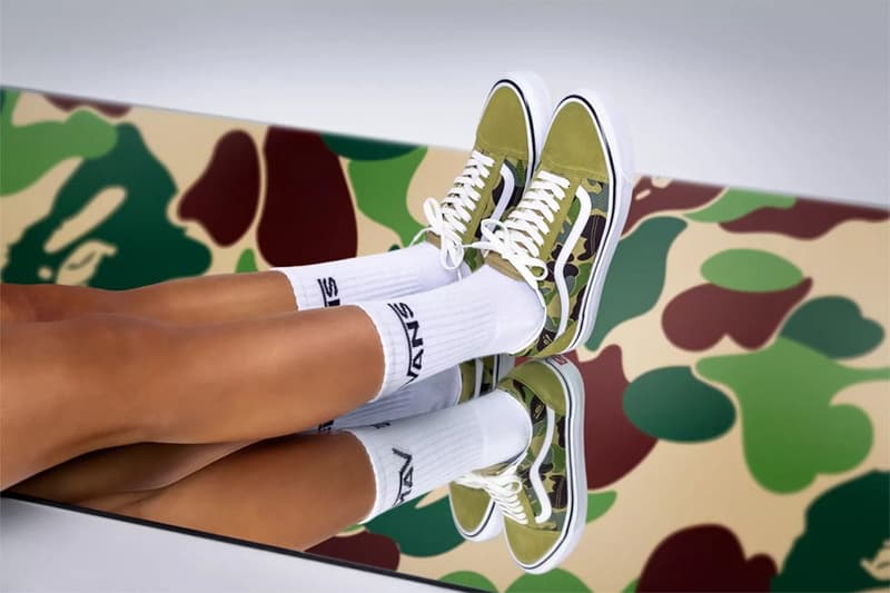 bape vans Sk8-Hi 38 DX Old Skool 36 DX limited edition tees black white camo release date info store list buying guide photos price 