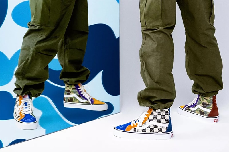bape vans Sk8-Hi 38 DX Old Skool 36 DX limited edition tees black white camo release date info store list buying guide photos price 