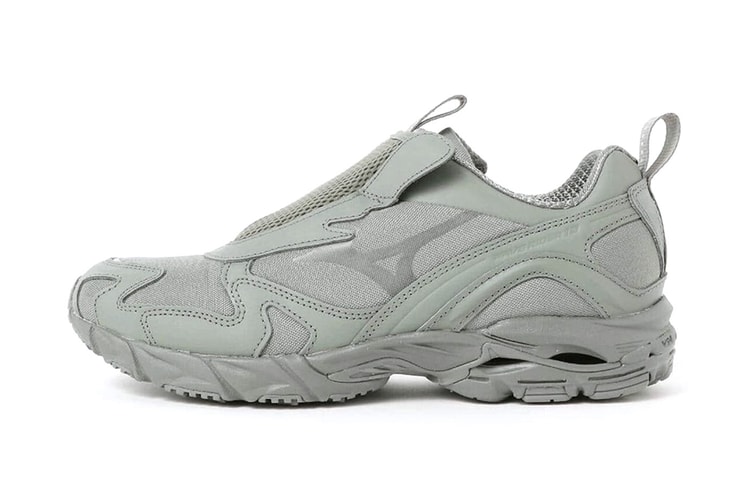 BEAMS Delivers Laceless Mizuno WAVE RIDER 10 "Sage Green"
