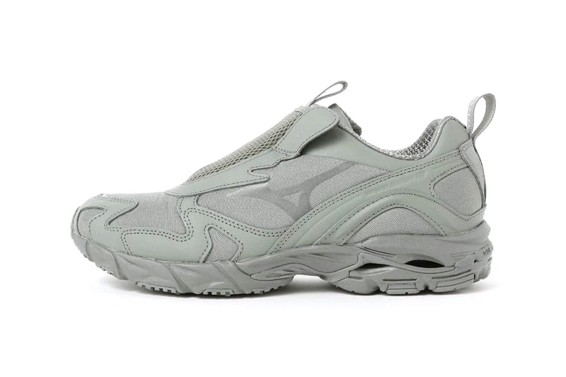 Mizuno Beams Japan wave Rider 10 mesh patch laceless mint green reflective release info 
