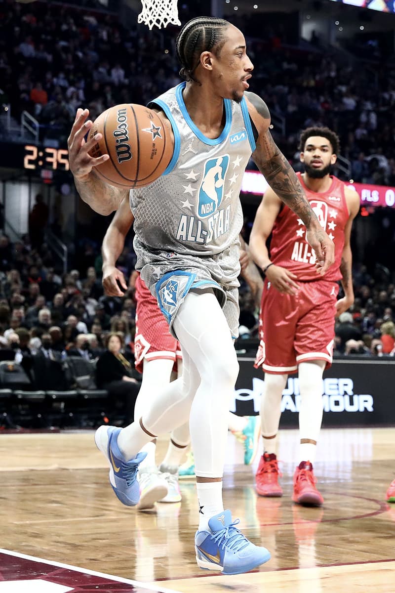 Poll: Which Player Wore the Best Sneakers in the 2022 NBA All-Star Game? Jarrett Allen Giannis Antetokounmpo Lamelo ball devin booker jimmy butler steph curry demar derozanluka doncic joel embiid darius garlandrudy gobertlebron james nikola jokic zach lavine khris midleton ja morant dejounte murray chris paul jayson tatum karl-anthony towns fred vanvleet andrew wiggins trae young adidas nike li-ning cleveland ohio