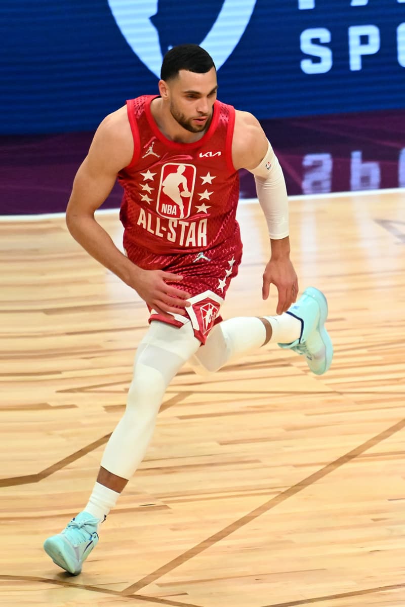 Poll: Which Player Wore the Best Sneakers in the 2022 NBA All-Star Game? Jarrett Allen Giannis Antetokounmpo Lamelo ball devin booker jimmy butler steph curry demar derozanluka doncic joel embiid darius garlandrudy gobertlebron james nikola jokic zach lavine khris midleton ja morant dejounte murray chris paul jayson tatum karl-anthony towns fred vanvleet andrew wiggins trae young adidas nike li-ning cleveland ohio