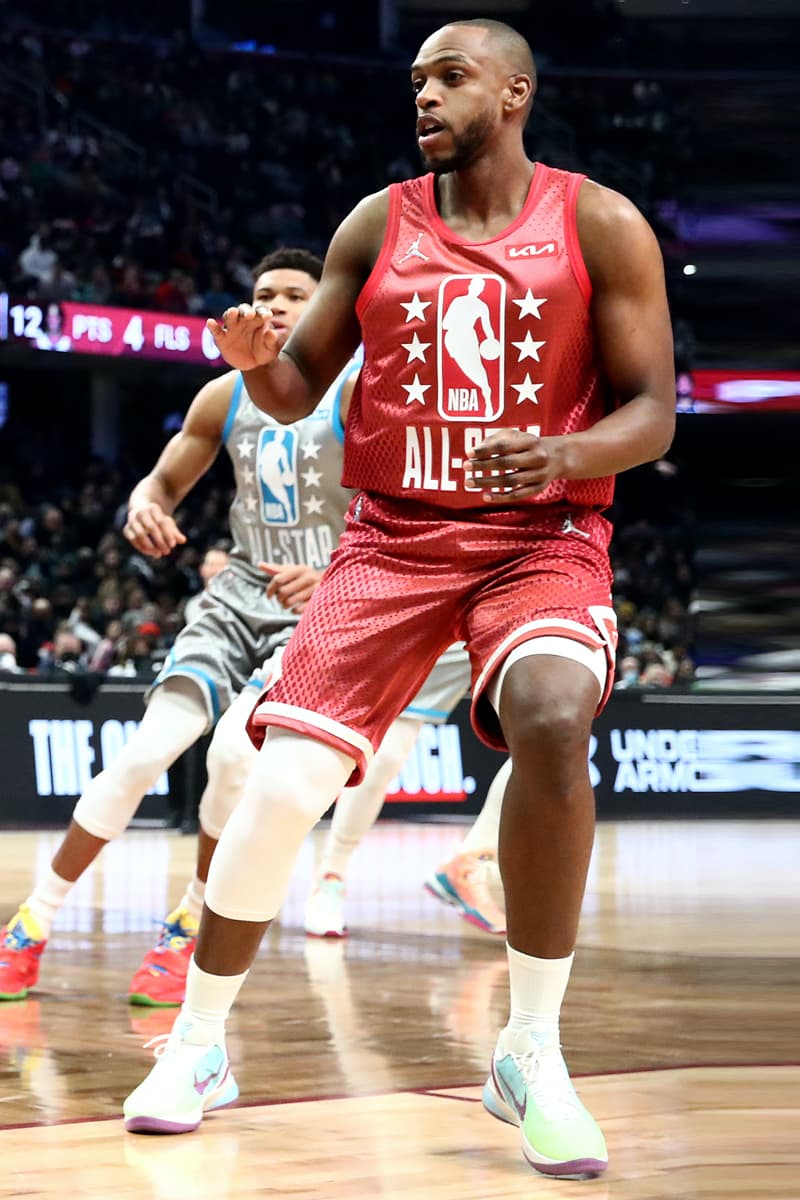 Poll: Which Player Wore the Best Sneakers in the 2022 NBA All-Star Game? Jarrett Allen Giannis Antetokounmpo Lamelo ball devin booker jimmy butler steph curry demar derozanluka doncic joel embiid darius garlandrudy gobertlebron james nikola jokic zach lavine khris midleton ja morant dejounte murray chris paul jayson tatum karl-anthony towns fred vanvleet andrew wiggins trae young adidas nike li-ning cleveland ohio