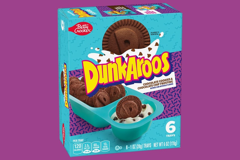 Dunkaroos' Variety Pack Chocolate Chip Frosting 2020 Vanilla Cookies Vanilla Frosting Rainbow Sprinkles Betty Crocker Six Pack Individual Serving '90s Cookie Nostalgia Milk 