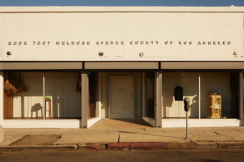 Take an Inside Look at Bode New Melrose Avenue Store 7007 Green River Project LLC emily adams bode aaron aujla walnut retro wood opening images