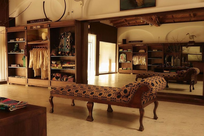 Take an Inside Look at Bode New Melrose Avenue Store 7007 Green River Project LLC emily adams bode aaron aujla walnut retro wood opening images