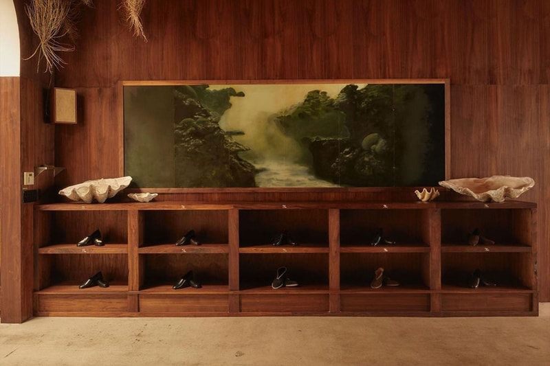 Take an Inside Look at Bode New Melrose Avenue Store 7007 Green River Project LLC emily adams bode aaron aujla walnut retro wood opening images