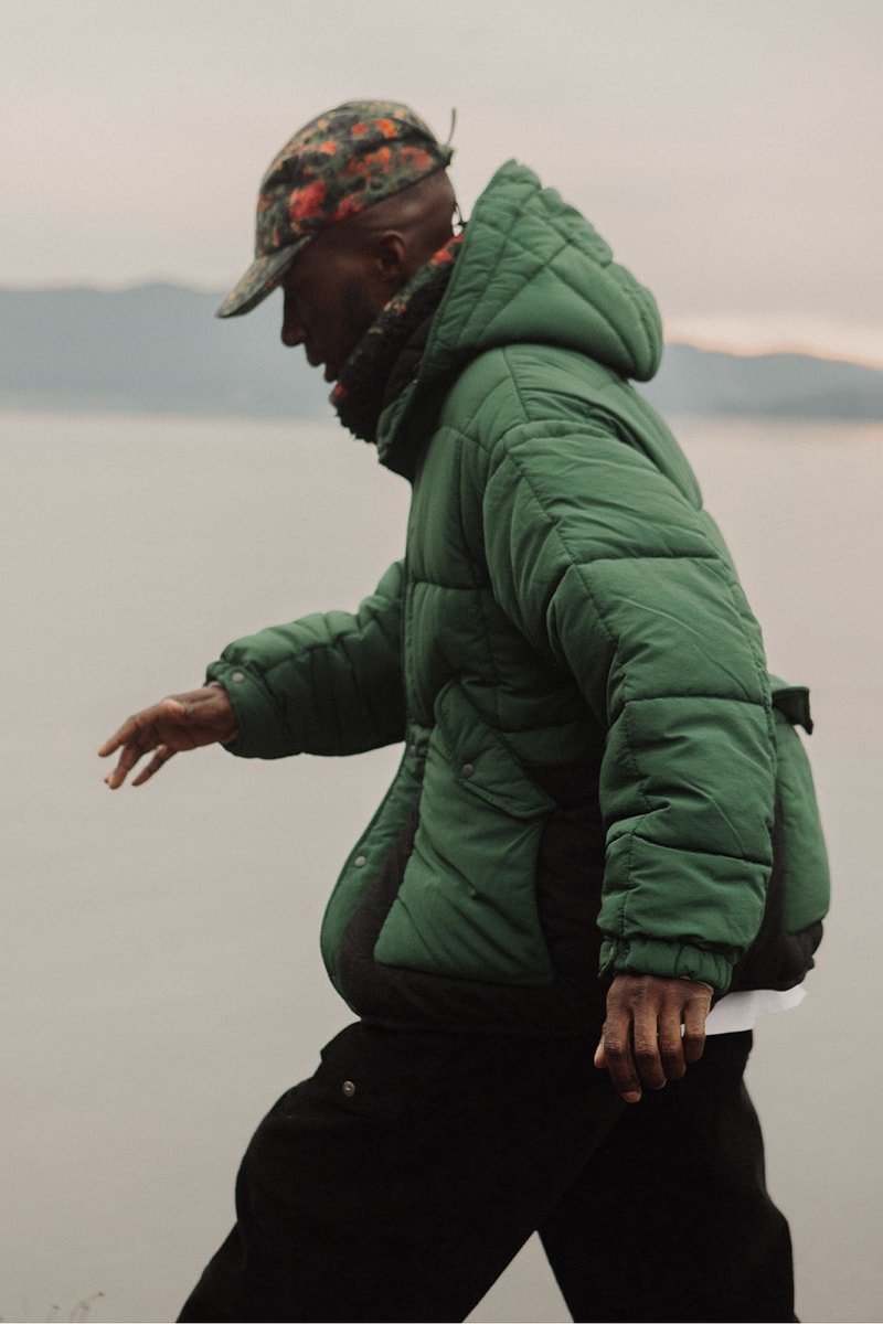 18 East Bodega Collection collaboration apparel leaf parka forest green t shirt tactical vest release info Buy Price